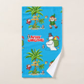 Set de serviettes de bain de Noël, Summer Beach Bu (Serviette à main)