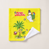 Set de serviettes de bain de Noël, Summer Beach Bu (Gant de toilette)