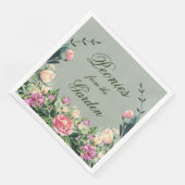 Set de serviettes en papier (50) pivoines du jardi (Coin)