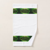 Set de serviettes, noeud celtique, couleur, vert (Serviette à main)