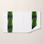 Set de serviettes, noeud celtique, couleur, vert (Serviette à main)