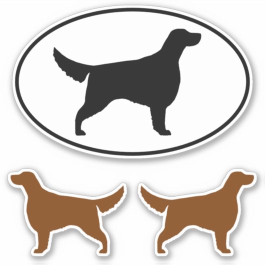 Set de stickers vinyle pour chien de Setter irland (Devant)