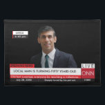 Set De Table 50th Birthday Mens Funny TV News 40th 60th<br><div class="desc">50th Birthday Homme's Funny Breaking News TV Graphic La grande nouvelle est en rupture. Entièrement modifiable et facile à modifier le texte. Changez la photo et le texte pour convenir à l'occasion. Idéal pour Grads,  annonces Mariages,  anniversaires,  anniversaires,  nouvelles pour bébé et presque tout ce que vous voulez promouvoir.</div>