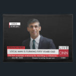 Set De Table 50th Birthday Mens Funny TV News 40th 60th<br><div class="desc">50th Birthday Homme's Funny Breaking News TV Graphic La grande nouvelle est en rupture. Entièrement modifiable et facile à modifier le texte. Changez la photo et le texte pour convenir à l'occasion. Idéal pour Grads,  annonces Mariages,  anniversaires,  anniversaires,  nouvelles pour bébé et presque tout ce que vous voulez promouvoir.</div>