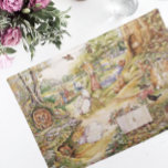 Set De Table Beatrix Potter Cute Peter et ses amis<br><div class="desc">Ces personnages préférés des histoires de Beatrix Potter sont les préférés des petits. Cette image présente une végétation de jardin anglaise au milieu d'un cadre forestier avec de nombreux amis et voisins de Peter. Jemima Puddleduck,  Flopsy Mopsy,  Cottontail et bien d'autres feront du repas un plaisir.</div>