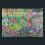 Set De Table Claude Monet : Le jardin d'Iris à Giverny<br><div class="desc">Tapis classique coloré avec jardin d'iris à Giverny,  peint par le peintre impressionniste Claude Monet.</div>