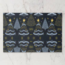 Set de table de papier de Noël élégant et moderne