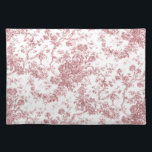 Set De Table Élégant Vintage Français gravé Floral Toile-rose<br><div class="desc">Elégant et orné rose et blanc vintage toile de jouy motif avec fleurs exotiques,  vignes et feuillage entrelacés de guirlandes et paniers de roses. Ce motif a été adapté d'un fragment textile français historique vers 1910 dans la collection Smithsonian. Motif est haute résolution mais ne peut pas être carrelé.</div>