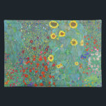 Set De Table Jardin agricole avec tournesol par Gustav Klimt<br><div class="desc">Visitez mon magasin pour un design plus intéressant et plus de choix de couleurs => zazzle.com/colorfulworld*</div>