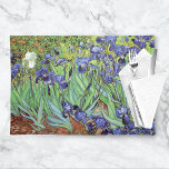 Set De Table Jardin d'Irises Paysage Vincent van Gogh<br><div class="desc">Un set de table avec la peinture à l'huile fine d'art Irises (1889) de Vincent van Gogh (1853-1890). L'iris bleu-violet dans le jardin,  influencé par l'art japonais.</div>