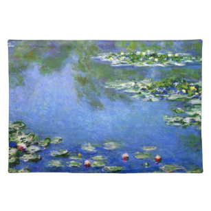 Set De Table Nénuphars de Claude Monet, Art Vintage