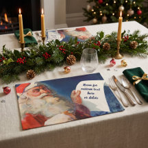 Noël vintage, Père Noël Liste des enfants sages ou