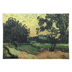 Set De Table Paysage avec Château d'Auvers par Vincent van Gogh