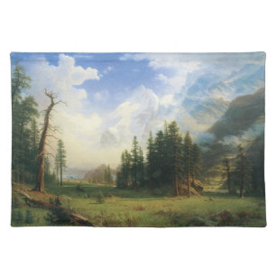 Set De Table Paysage de montagne par Albert Bierstadt