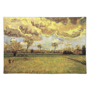 Set De Table Paysage sous un ciel orageux par Vincent van Gogh