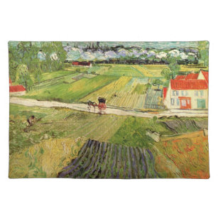 Set De Table Paysage, transport et train par Vincent van Gogh