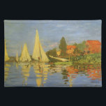 Set De Table Regatta à Argenteuil par Claude Monet<br><div class="desc">Regatta à Argenteuil (1872) de Claude Monet est une vintage impressionnisme peinture marine d'art. Vous pouvez voir le reflet des voiliers dans l'eau du lac. Un paysage marin maritime avec un yacht ou une course en bateau sur une journée ensoleillée de saison estivale. À propos de l'artiste : Claude Monet...</div>