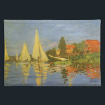 Set De Table Regatta à Argenteuil par Claude Monet<br><div class="desc">Regatta à Argenteuil (1872) de Claude Monet est une vintage impressionnisme peinture marine d'art. Vous pouvez voir le reflet des voiliers dans l'eau du lac. Un paysage marin maritime avec un yacht ou une course en bateau sur une journée ensoleillée de saison estivale. À propos de l'artiste : Claude Monet...</div>