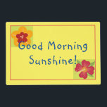 Set De Table Stratifié Bon Matin Soleil Vous Êtes Aimé Couleurs Lumineuse<br><div class="desc">Éclairez la journée de votre bien-aimé avec ces sets de table laminés. Customisez avec les noms de famille. Recherchez les coupons quotidiens sur Zazzle. Rejoignez Zazzle black pour $9.95 et recevez l'expédition gratuite sur certains articles. Oui, vous l'avez bien lu ! Livraison gratuite de 9, 95 $; par la suite,...</div>