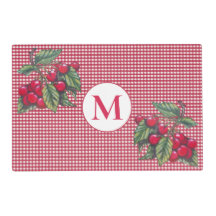 Chêne rouge En vichy Monogramme Cottage réversible