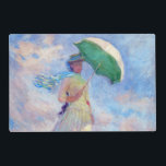 Set De Table Stratifié Claude Monet - Femme avec un parasol face à droite<br><div class="desc">Étude d'une figure en plein air,  aussi connue sous le nom de Femme avec un Parasol/Parapluie face à droite. Par Claude Monet en 1886.</div>