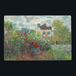 Set De Table Stratifié Claude Monet - Le Jardin de l'Artiste à Argenteuil<br><div class="desc">Le Jardin de l'Artiste à Argenteuil / Un Coin du Jardin avec Dahlias - Claude Monet,  Huile sur Toile,  1873</div>