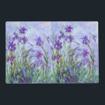 Set De Table Stratifié Claude Monet - Lilac Irises / Iris Mauves<br><div class="desc">Lilac Irises / Iris Mauves - Claude Monet,  1914-1917</div>