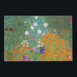 Set De Table Stratifié Gustav Klimt - Jardin des fleurs<br><div class="desc">Jardin aux fleurs - Gustav Klimt en 1905-1907</div>