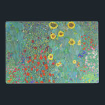 Set De Table Stratifié Jardin agricole avec tournesol par Gustav Klimt<br><div class="desc">Visitez mon magasin pour un design plus intéressant et plus de choix de couleurs => zazzle.com/colorfulworld*</div>