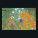 Set De Table Stratifié Jardin des fleurs de Gustav Klimt<br><div class="desc">Visitez mon magasin pour plus de design intéressant et plus de choix de couleurs => zazzle.com/colorfulworld*</div>
