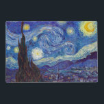 Set De Table Stratifié VINCENT VAN GOGH - Starry night 1889<br><div class="desc">VINCENT VAN GOGH - Starry night 1889Huile sur toile</div>