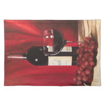Vin rouge et raisins