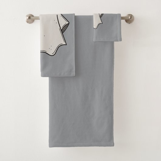 Set de Toallas con Fantasma Aesthetic (En situation)