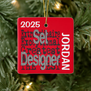 Set Designer Extraordinaire CUSTOM Keramisch Ornament