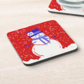 Set Dessous de verre de Noël - Snowman mignon - Ca (Côté gauche)