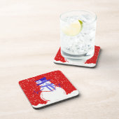 Set Dessous de verre de Noël - Snowman mignon - Ca (Côté Droit)