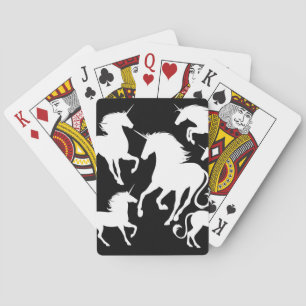 set eenhoorns pokerkaarten