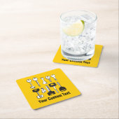 Set Keys Vierkante Kartonnen Onderzetter (Insitu)