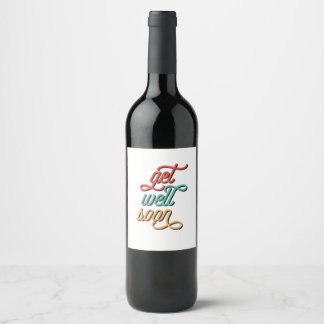 Set met voedsel- en dranklabels wijn etiket