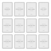 Set of 12 Personalized Waterproof Household Labels (Voorkant)