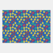 Set of 3 floral and geometric Wrapping Paper (Voorkant 3)