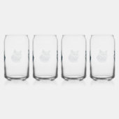 set of 4 glasses cat (Droite)