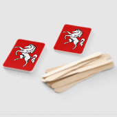 Set of hand fans with flag of Kent, England Handwaaier (Niet-gemonteerd)