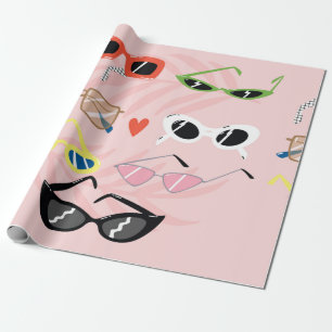 Set of trendy sunglasses in fun cartoon style cadeaupapier