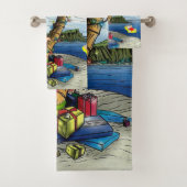 Set Serviettes de bain de Noël, Beach Bum Elf (En situation)