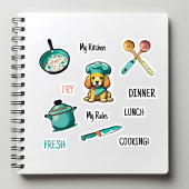 Set Stickers Livre Recette