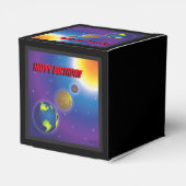 Set van 10 buitenste ruimte feestdozen bedankdoosjes (Achterkant)