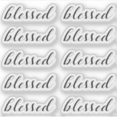 Set van 10 - GESEGEND Religieuze Script Typografie Sticker (Voorkant)