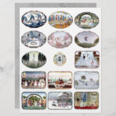 Set van 15 - Collage Afbeeldingen voor kinderboeke (Voorkant / Achterkant)