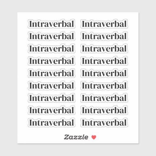 Set van 18 ABA-labels | Stickers voor autismethera (Vel)